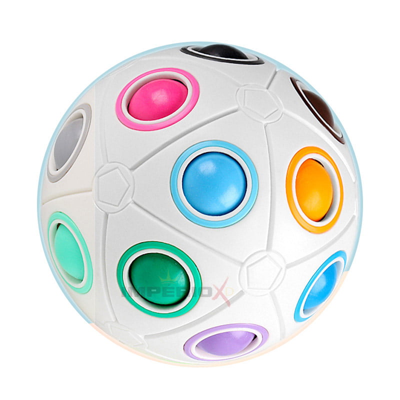 Cubo Mágico Bola Puzzle Rainbow Ball - 20 Cores - Moyu - ImpérioXD