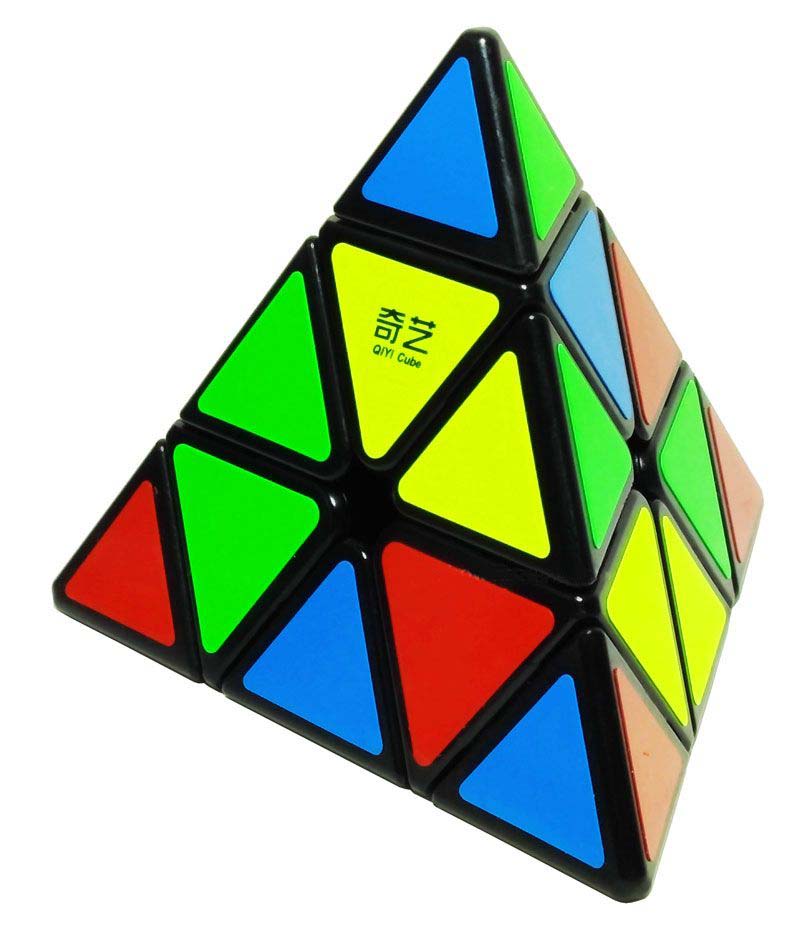 Cubo Mágico Pirâmide - Pyraminx Qiyi QiMingA Preto