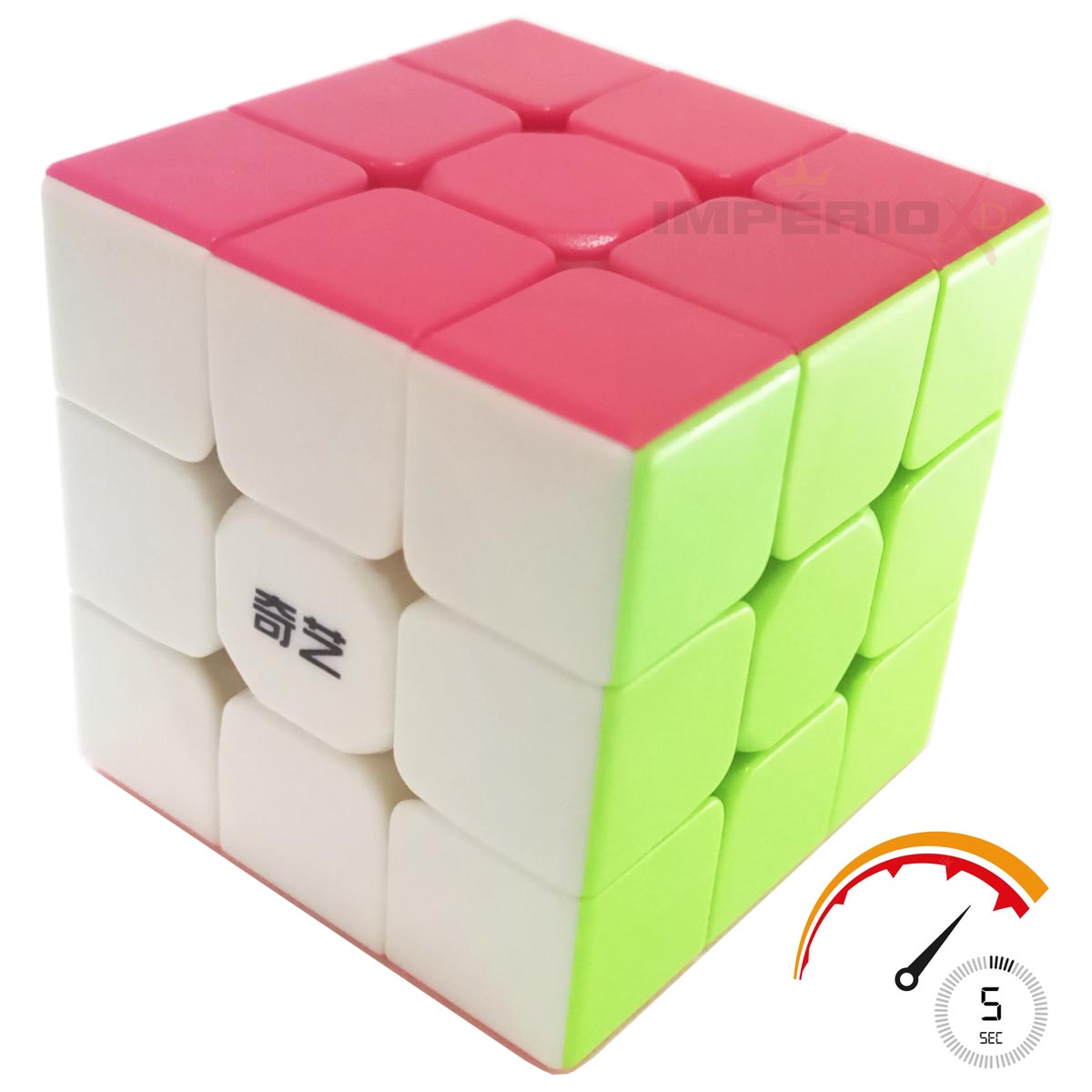 Kit Cubo Magico Profissional 3x3x3 Warrior S QiYi + Base Original - AC  STORE MULTIMARCAS