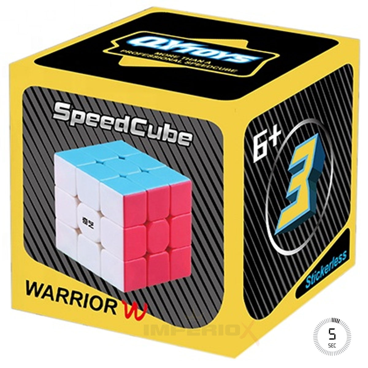 Cubo Mágico Profissional 3x3x3 qiyi Warrior W - original no Shoptime