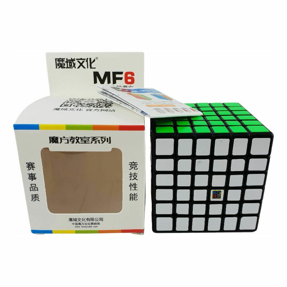 Cubo Mágico Profissional Moyu MF6 6x6x6 Preto