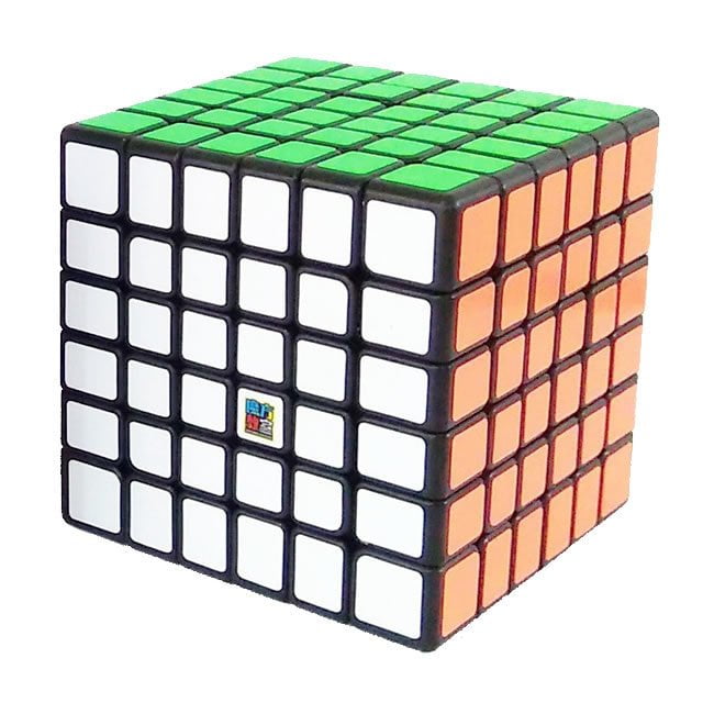 Cubo Mágico Profissional Moyu MF6 6x6x6 Preto