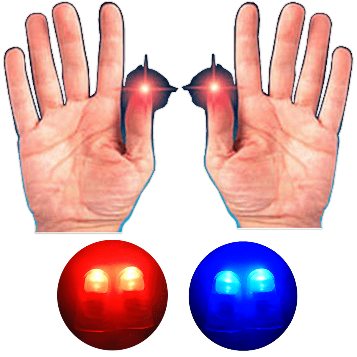 D'Lite, Dedo Luz, Acende - O Par - Profissional