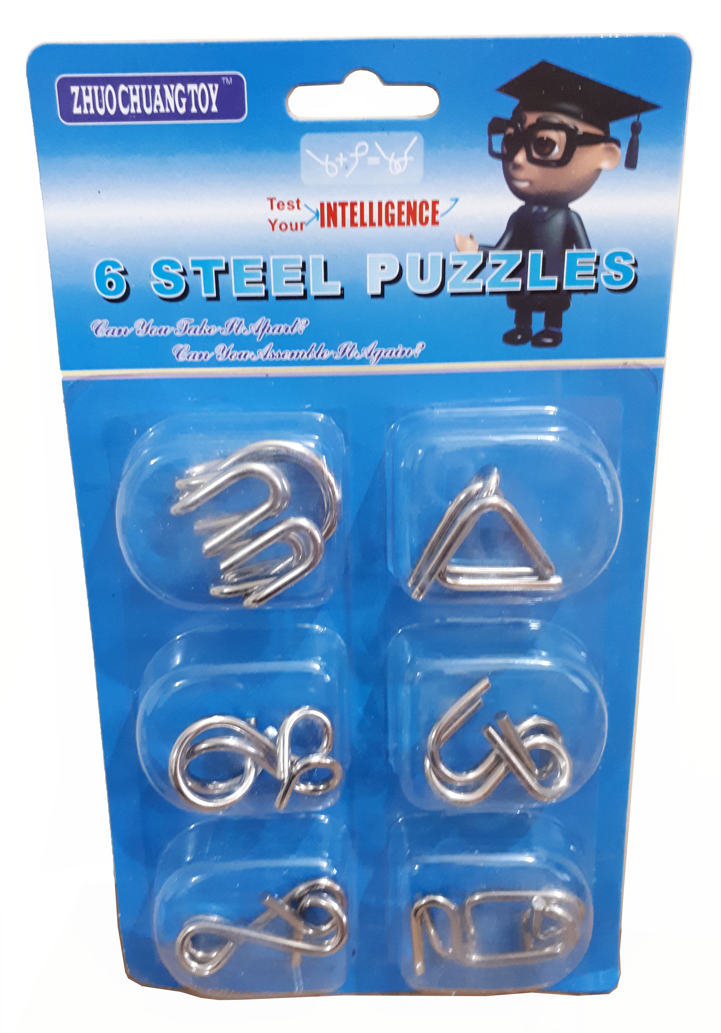 Quebra Cabeça de Metal Enigma 6 Modelos - Stell Puzzle