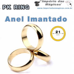 Mágica Anel Imantado PK Ring Aliança - Dourado