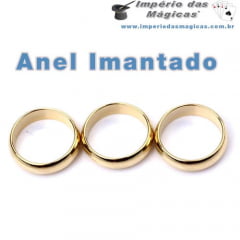 Mágica Anel Imantado PK Ring Aliança - Dourado