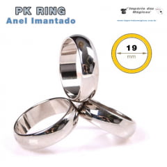 Mágica Anel Imantado PK Ring Aliança - Prateado