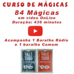 Curso de Mágicas com 84 Mágicas + 2 Baralhos